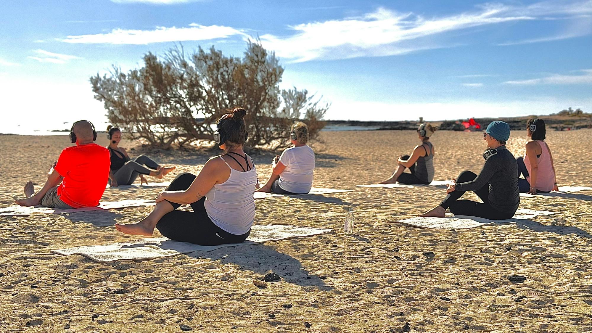 Private sunrise or sundown yoga experience in Corralejo
