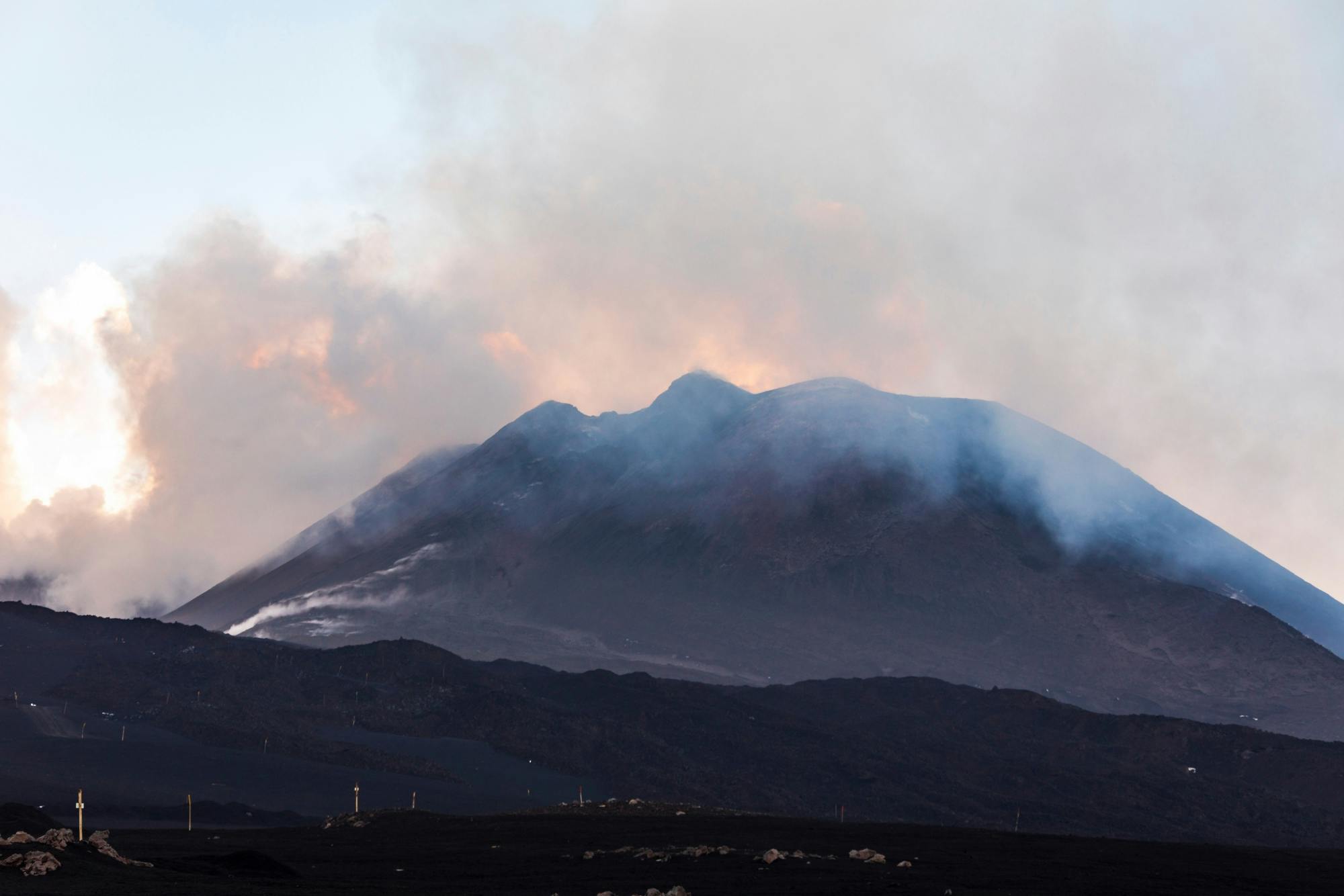Mount Etna guided sunset tour with Sicilian dinner