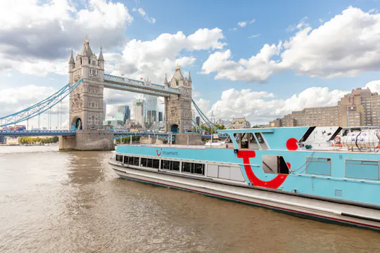 Thames river cruise with festive afternoon tea