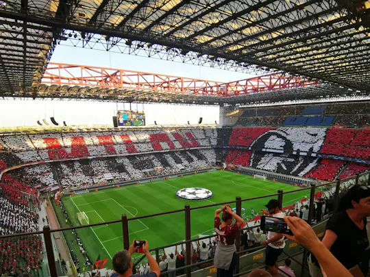 Bilhete de entrada para o jogo de futebol do AC Milan no Estádio de San Siro