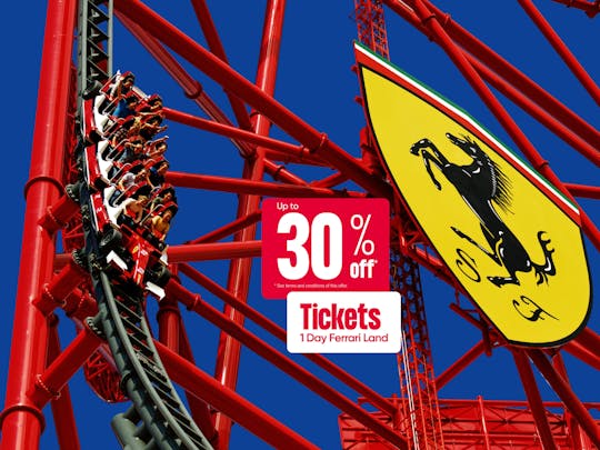 One day entrance ticket to Ferrari Land