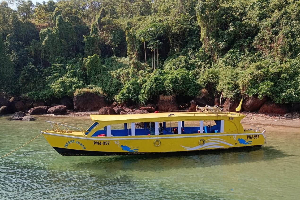 Half-day Goa Bat Island boat cruise with snorkelling and picnic