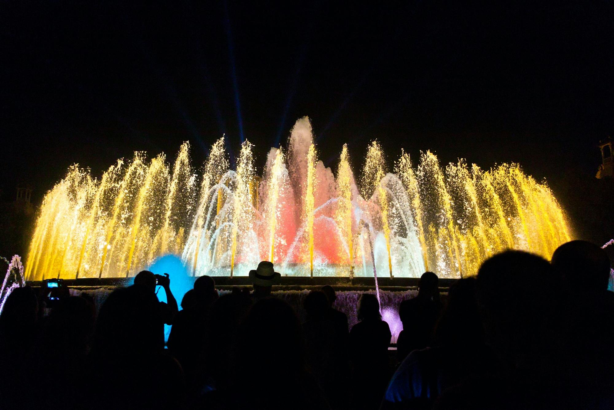 Barcelona city and Montjuic Magic Fountain day trip