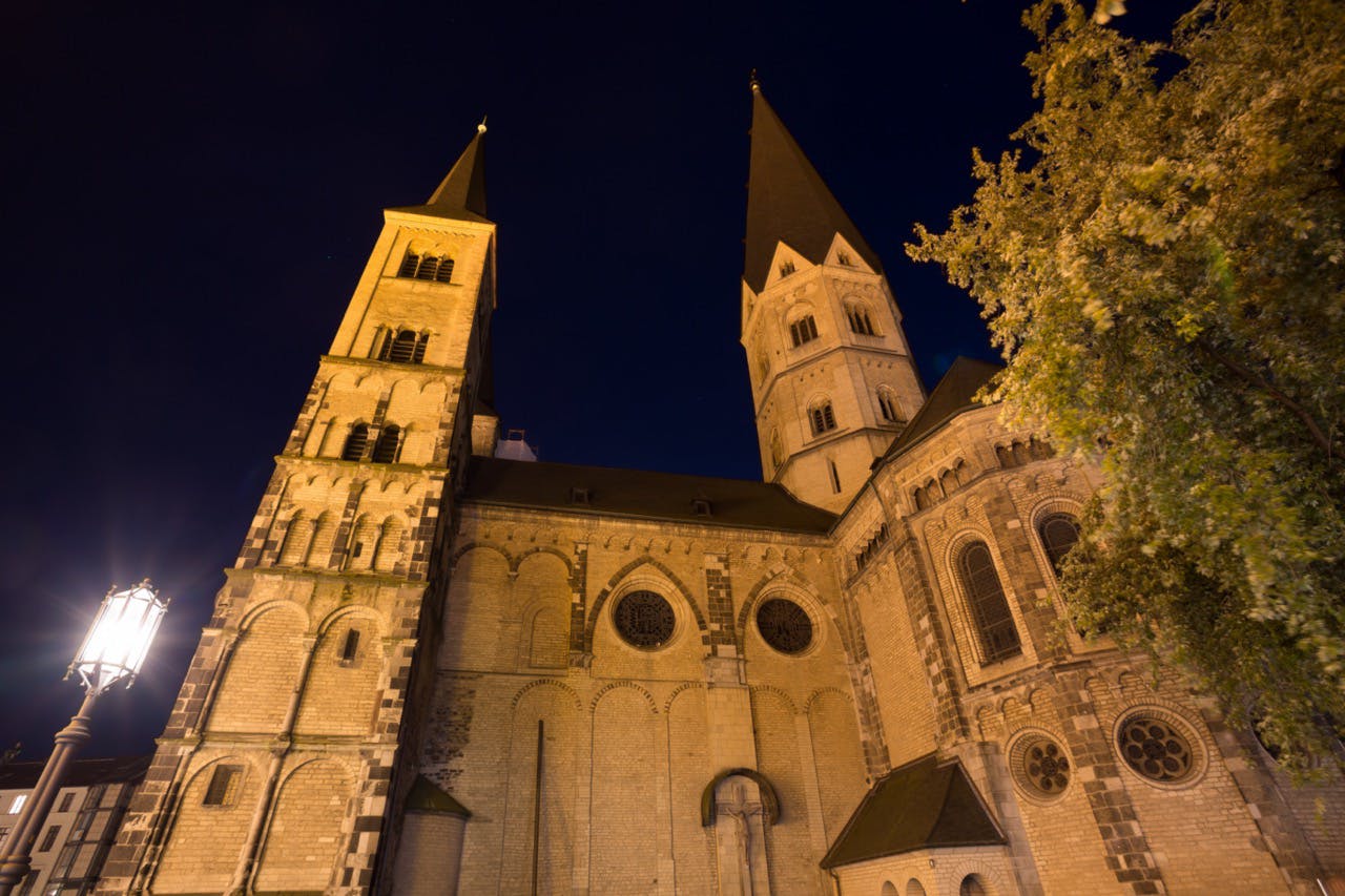 Nightwatchman tour with torch through Bonn