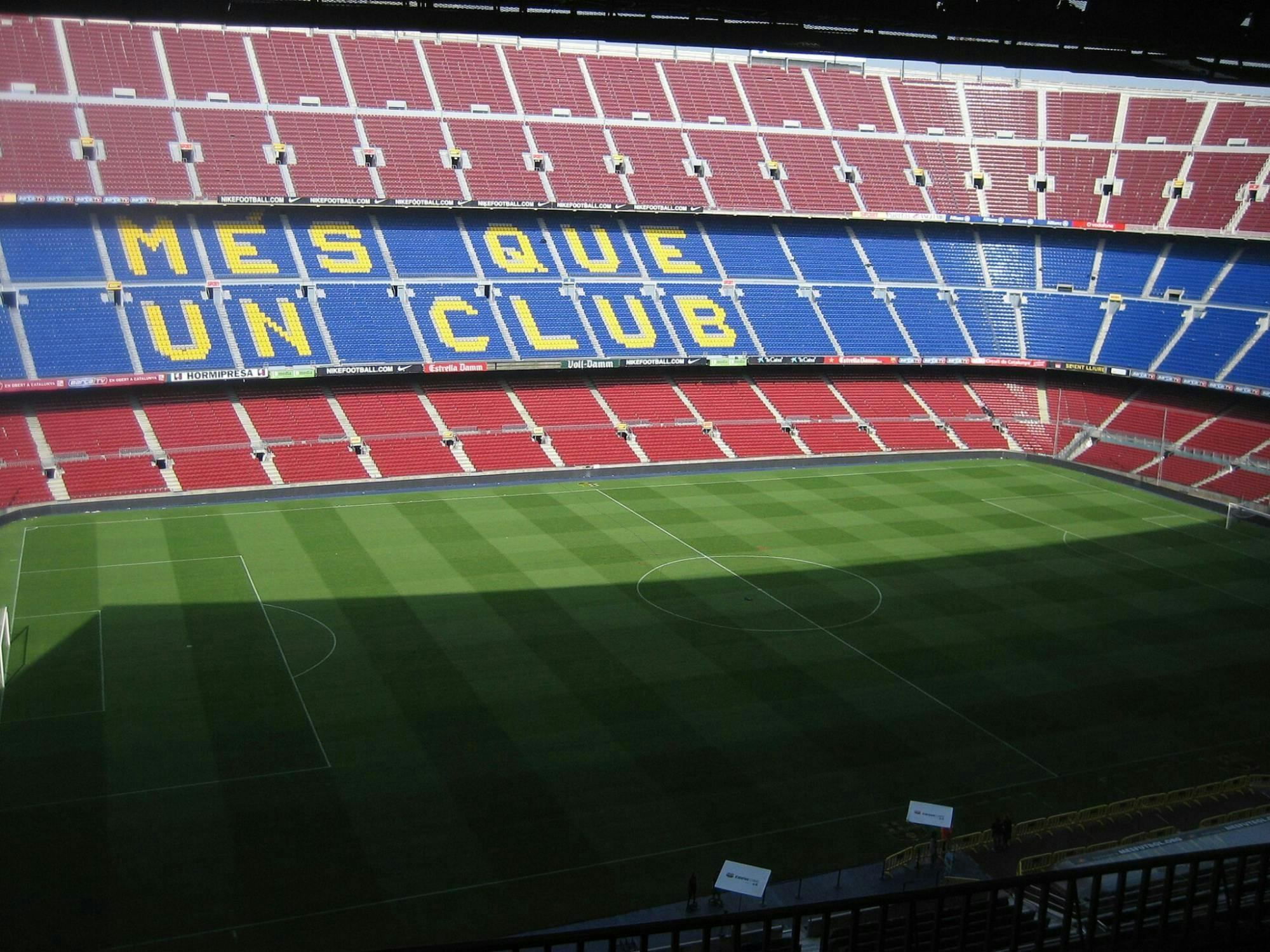 Toegangskaart voor de voetbalwedstrijd van FC Barcelona in het Spotify Camp Nou