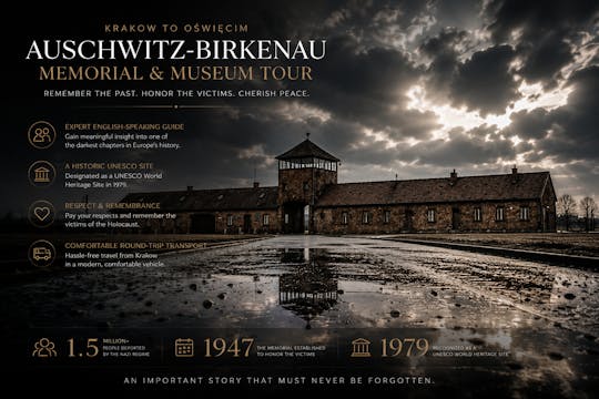 Visita guiada a Auschwitz-Birkenau con recogida en Cracovia