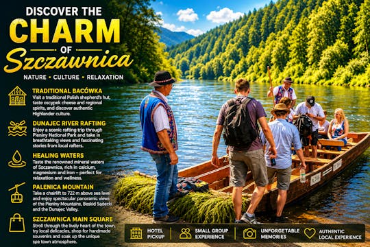 Traditional Dunajec River Rafting with Palenica Chairlift from Krakow