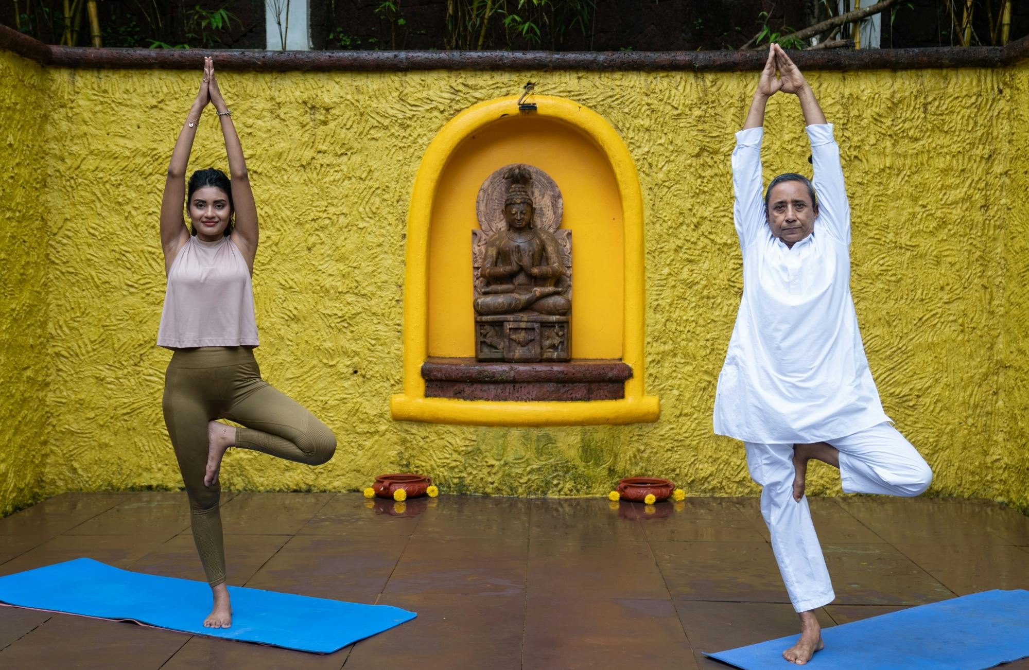 Yoga experience at Shanti Morada Heritage Mansion in north Goa