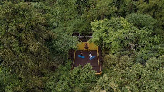 Séance de yoga au Shanti Morada Heritage Mansion, dans le nord de Goa