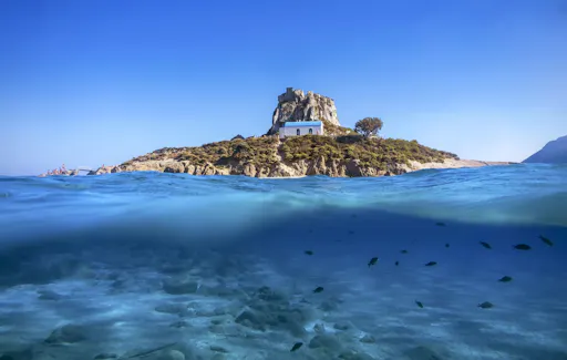 Kefalos Bay boat trip with lunch and fishing time
