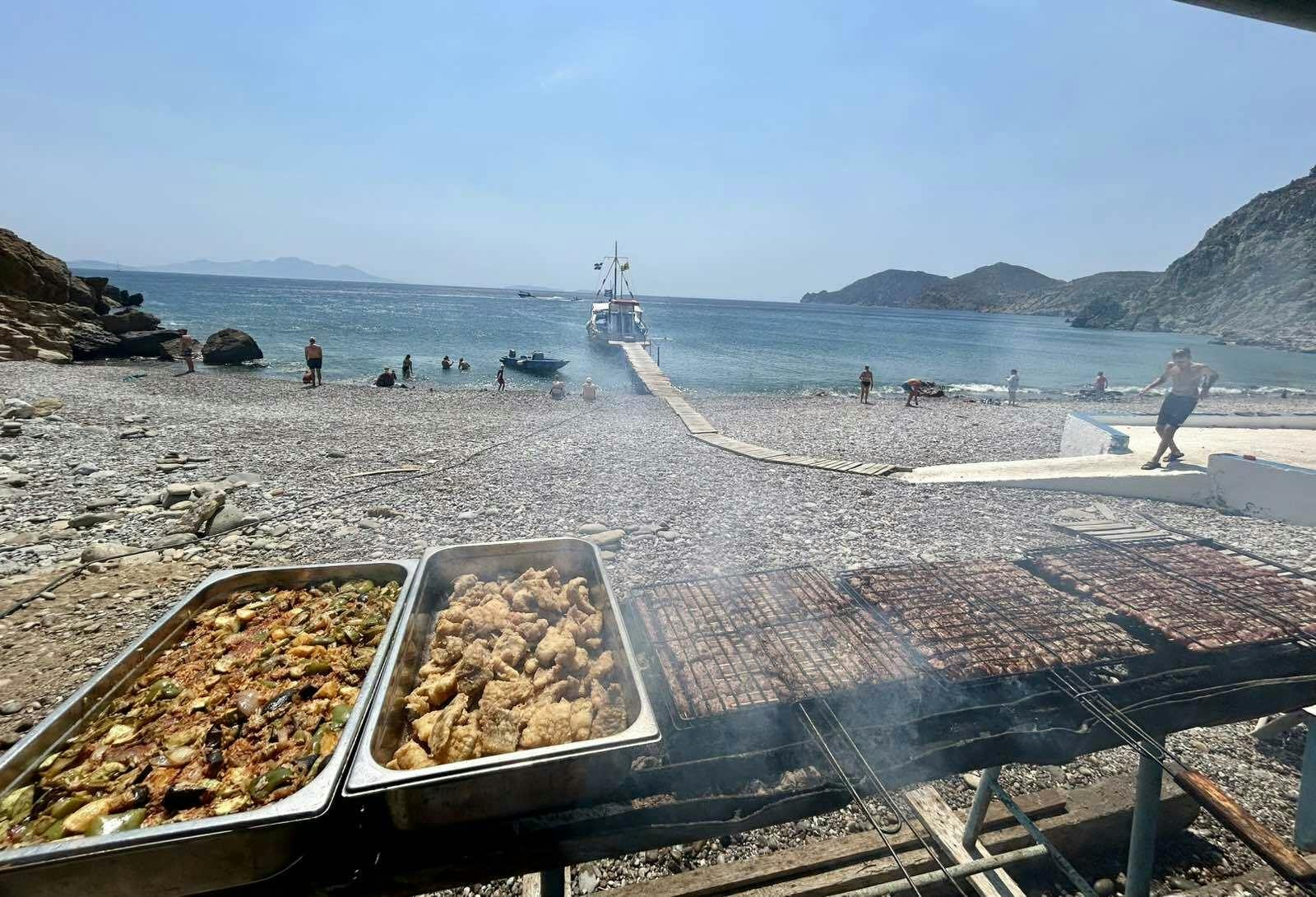 Kefalos Bay evening barbecue cruise with optional transfer