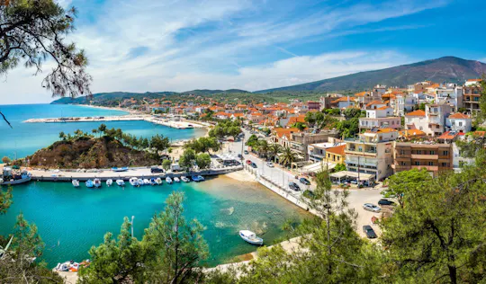 Full-day Thassos tour with Ancient Agora and Olive Museum from Kavala
