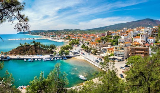 Full-day Thassos tour with Ancient Agora and Olive Museum from Kavala