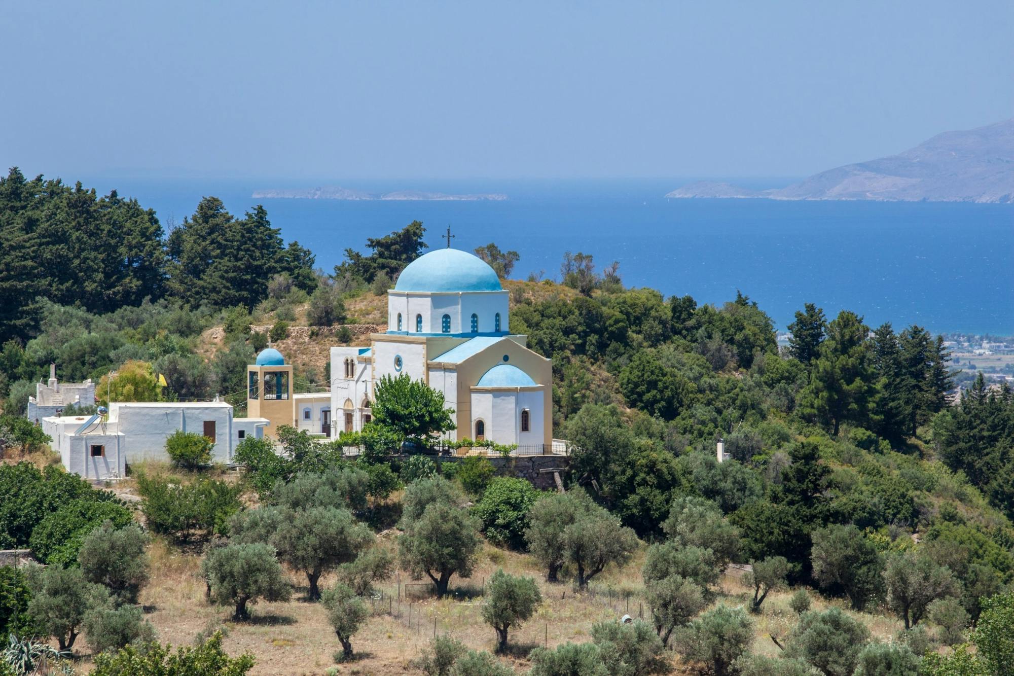 Guided tour of Kos Town, Asclepeion and Zia with wine-tasting