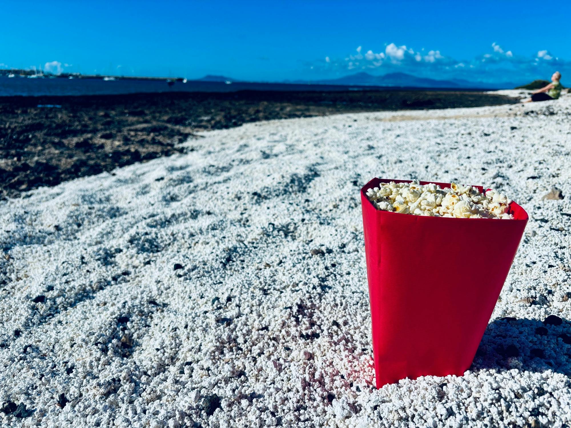 Small group guided tour of Lobos Island by fast ferry, Popcorn Beach and Corralejo Dunes