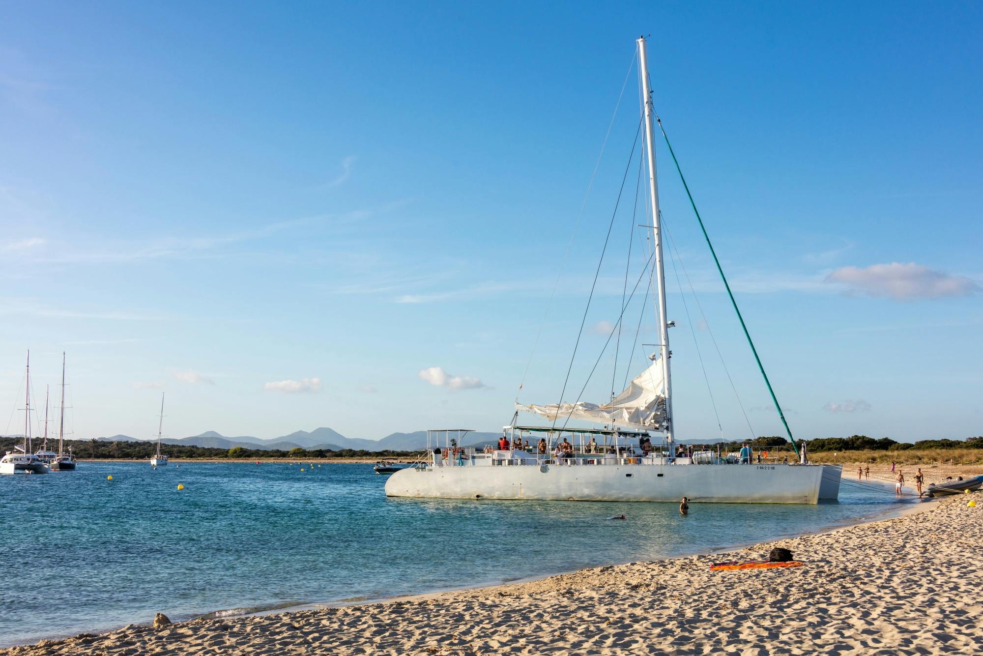 Formentera and s’Espalmador Catamaran Cruise with BBQ