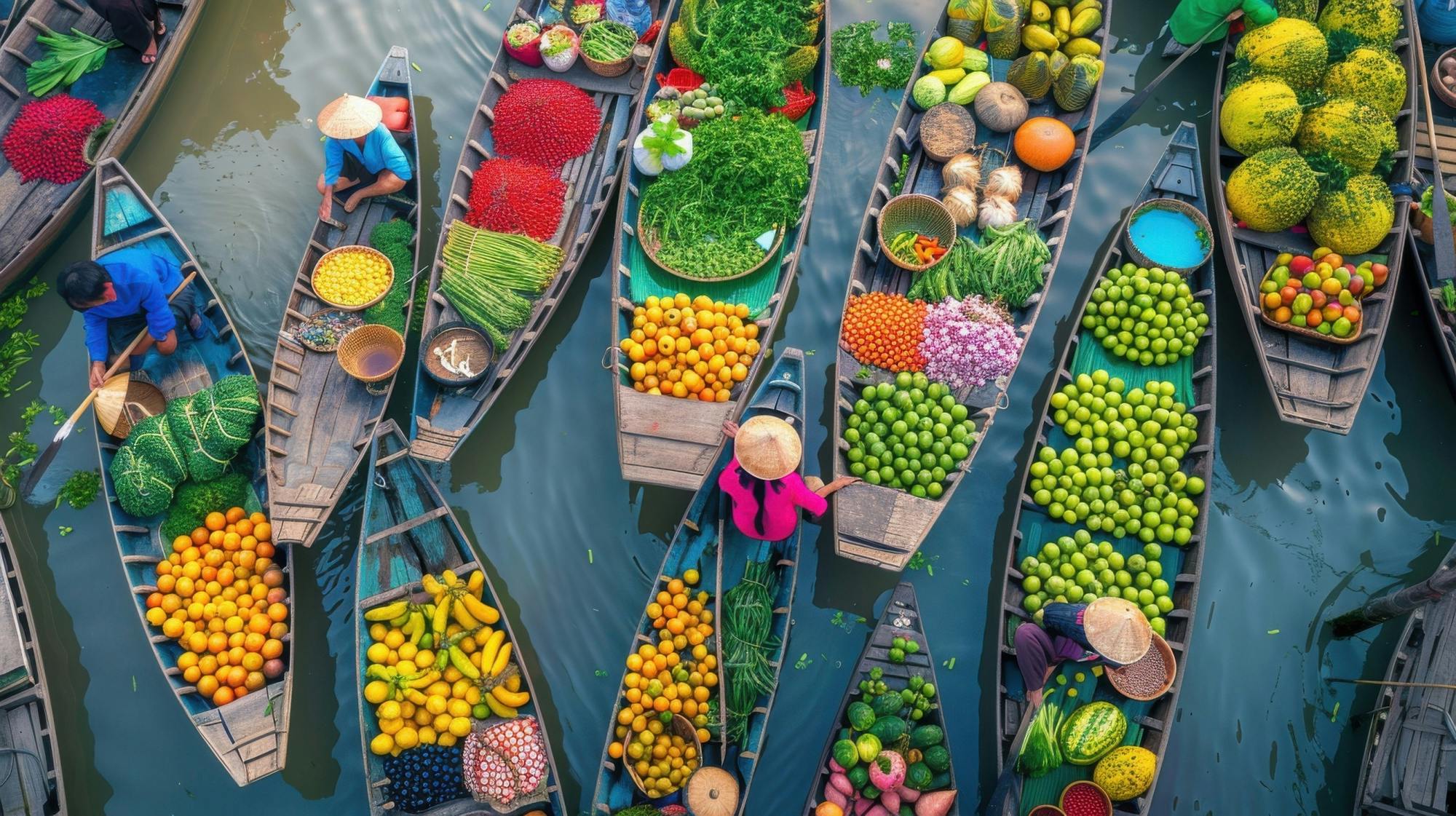 Hele dag-tocht naar de drijvende markt van Cai Rang vanaf Ho Chi Minh-stad