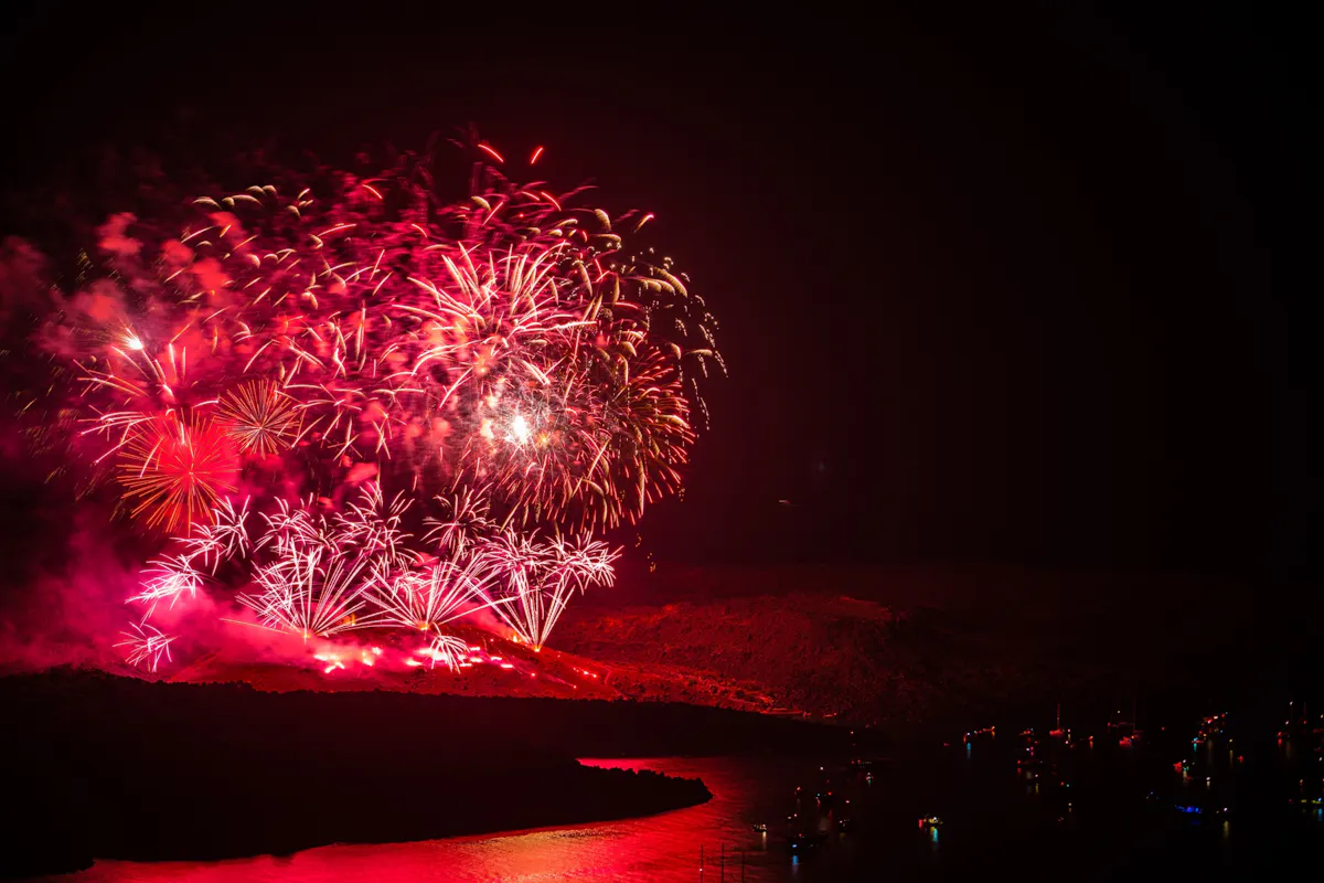 Ifestia Festival firework show and sunset cruise