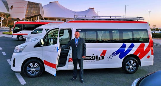 Transfert privé depuis ou vers l'aéroport de Marsa Alam dans les environs d'Akassia, de Solymar ou d'Abu Dabbab