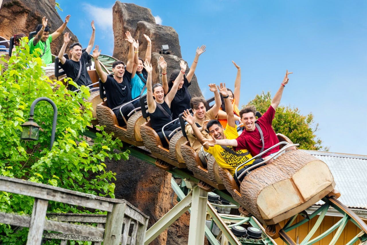 Ingressos para o parque de diversões Parque de la Costa com transfer