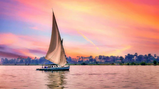 Sunset Banana Island Nile experience onboard a felucca from Luxor