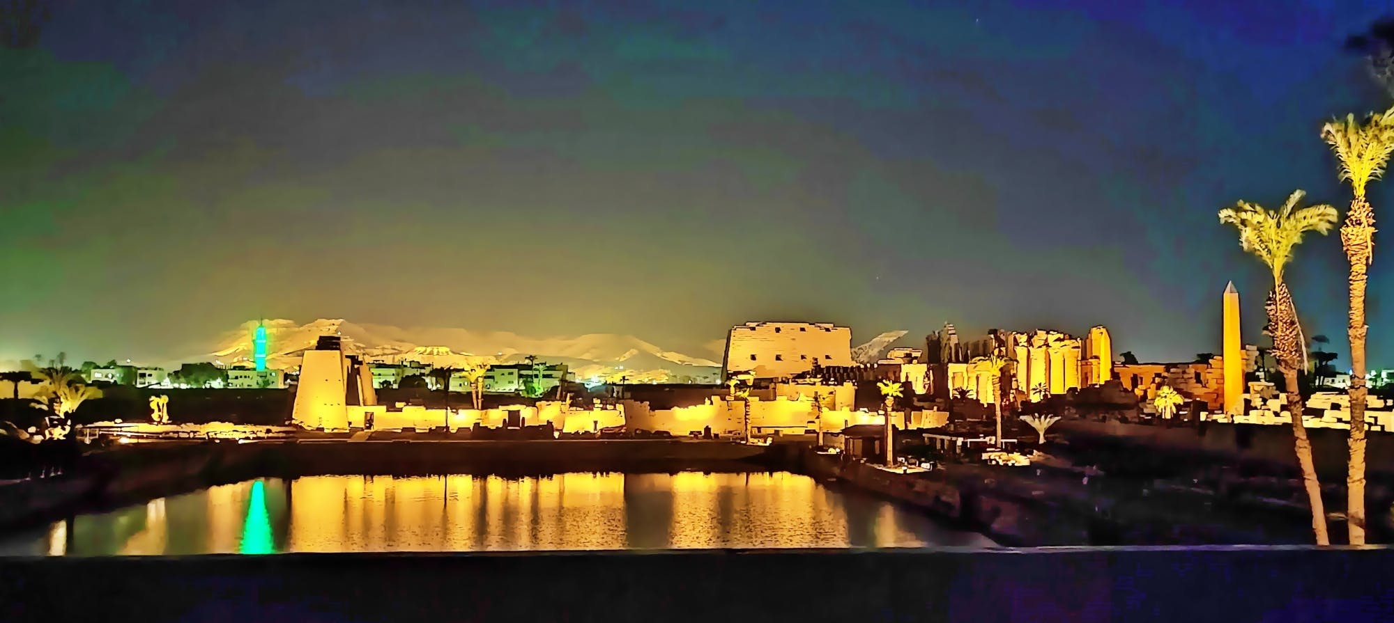 Sound and light show at the Karnak Temple from Luxor