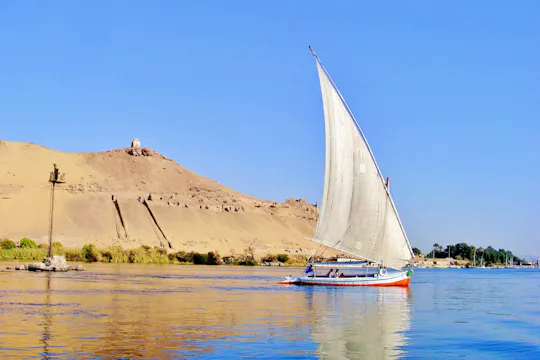 Felucca tour of Aswan landmarks including Nubian lunch