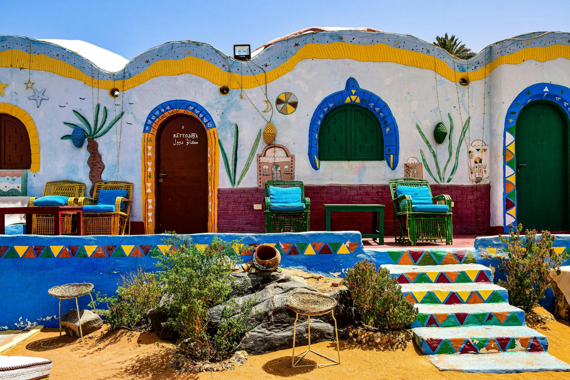 Excursie naar het Nubische dorp vanaf Aswan, inclusief lunch en een tochtje met een felucca