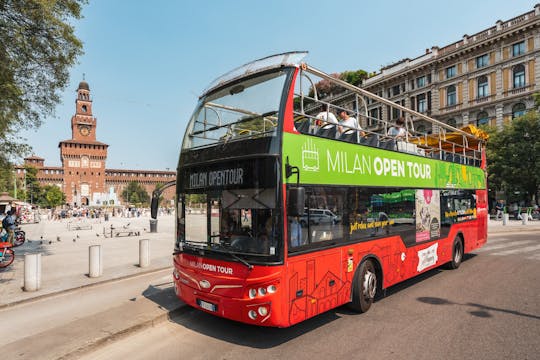 Milan open top hop-on hop-off bus tour 72 hours