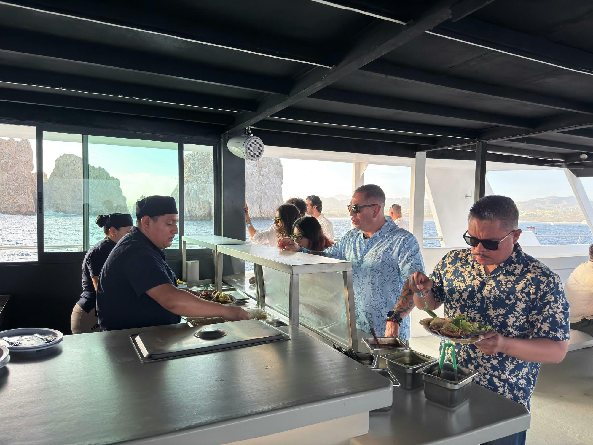 Cabo Oceanus Catamaran snorkel or sunset party cruise