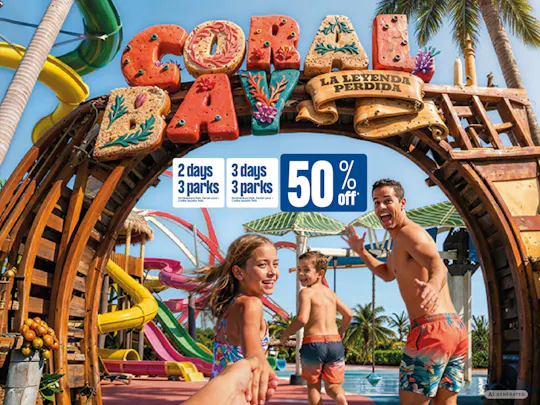 2 or 3-Day Pass to PortAventura, Ferrari Land and Caribe Aquatic Park