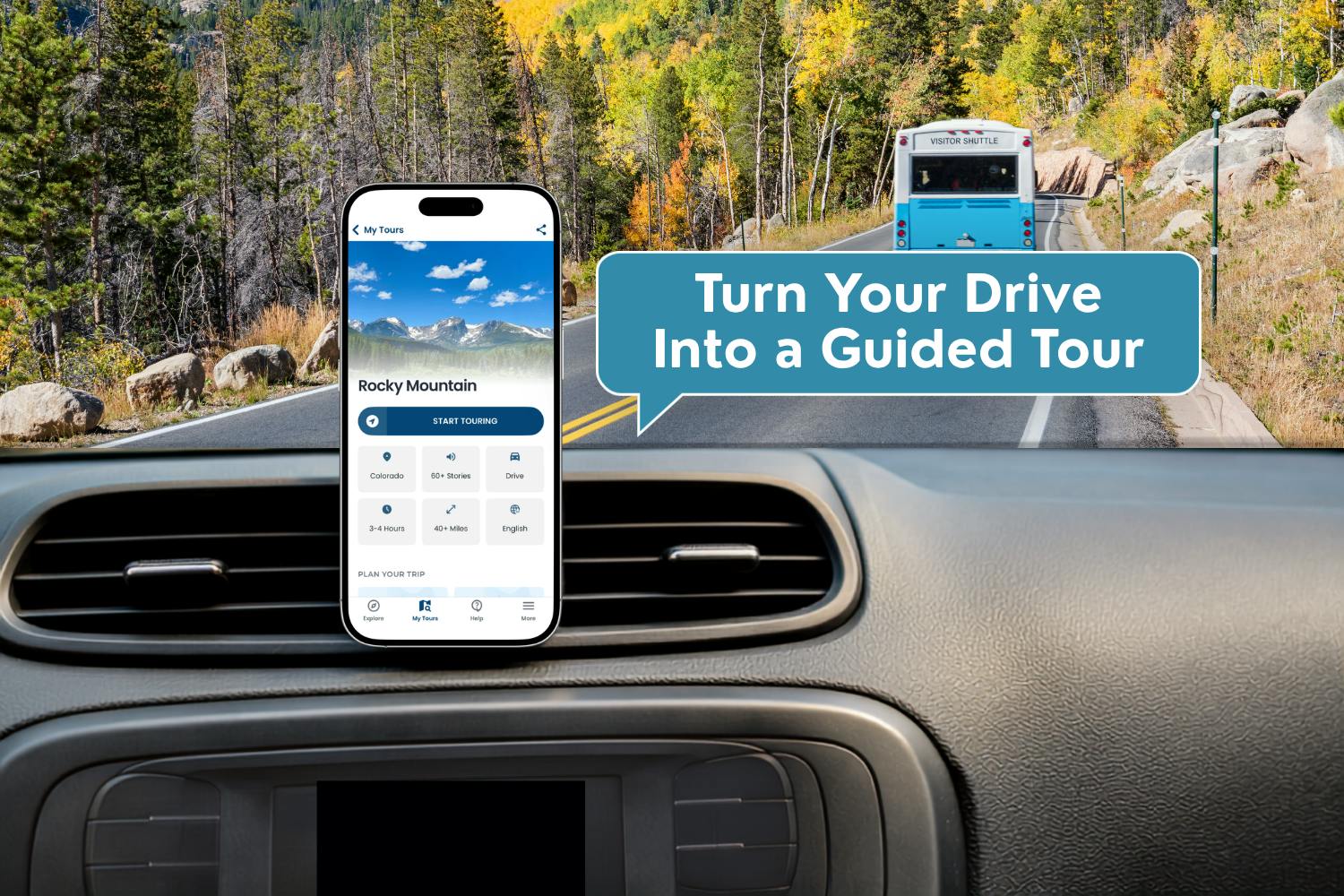 Rocky Mountain National Park self-driving audio tour
