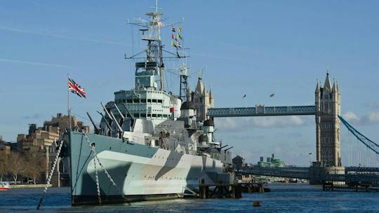 Toegangskaart voor de HMS Belfast en rondleiding door het oorlogsschip