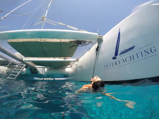 Relaxing adults-only Blue Lagoon catamaran trip