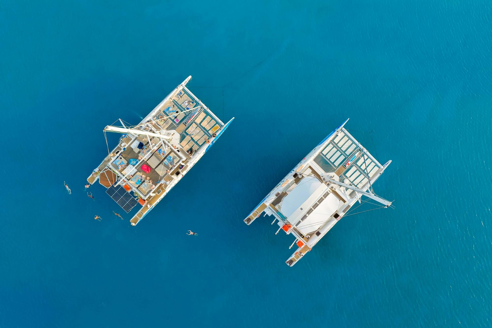 Relaxing adults-only Blue Lagoon catamaran trip
