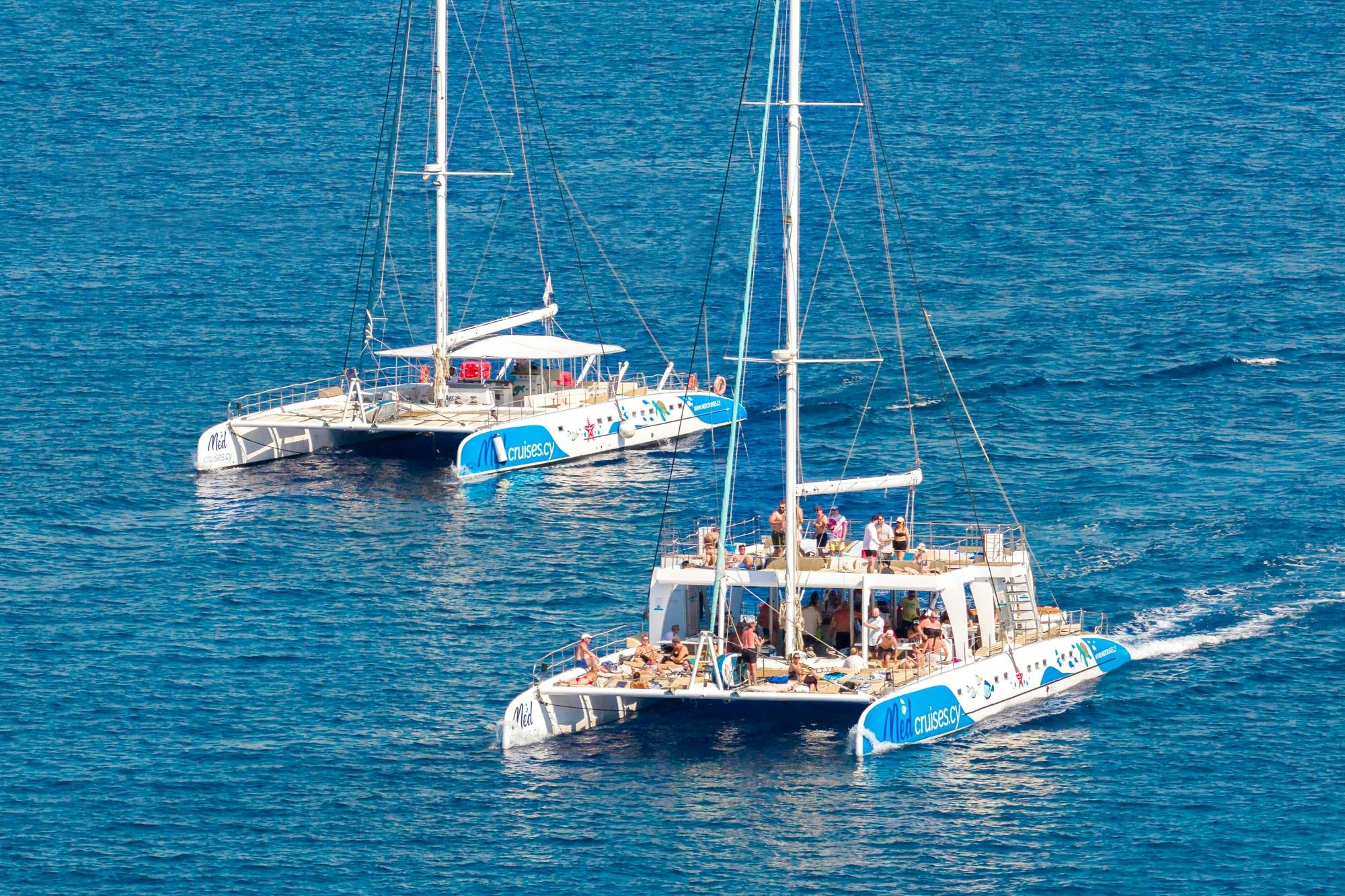 Relaxing adults-only Blue Lagoon catamaran trip