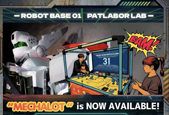 Giant robot piloting experience in Tokyo