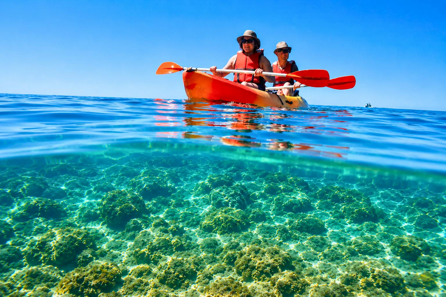Kajaktour zu den Höhlen von Albufeira