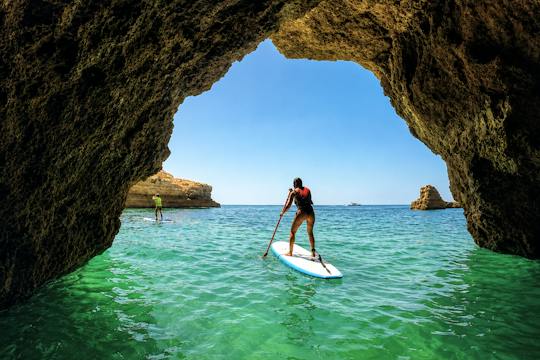Stand-up paddle caves tour in Albufeira