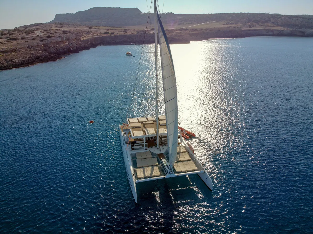 Sunset adults-only catamaran trip