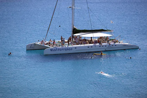 Sunset adults-only catamaran trip