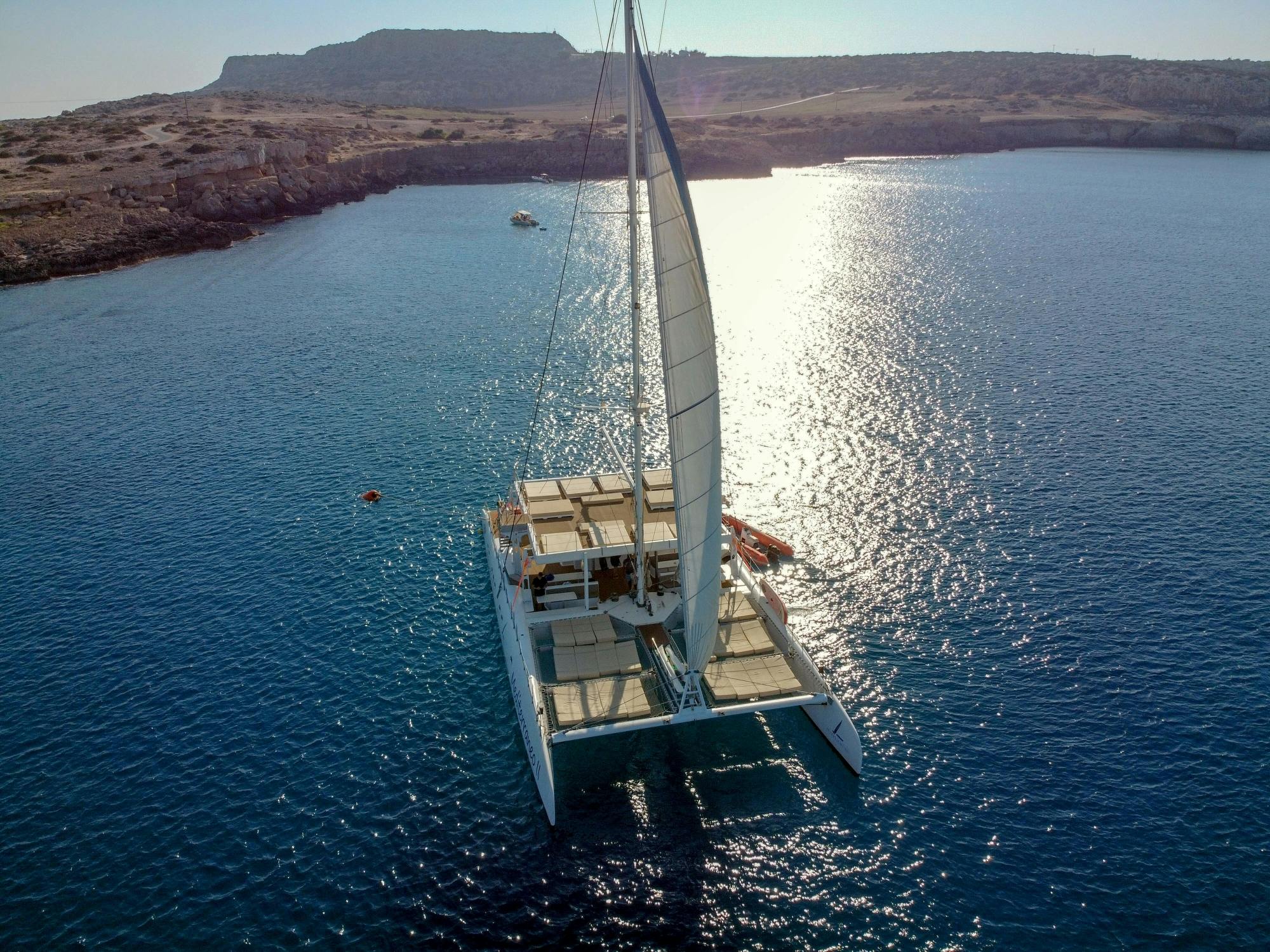 Sunset adults-only catamaran trip