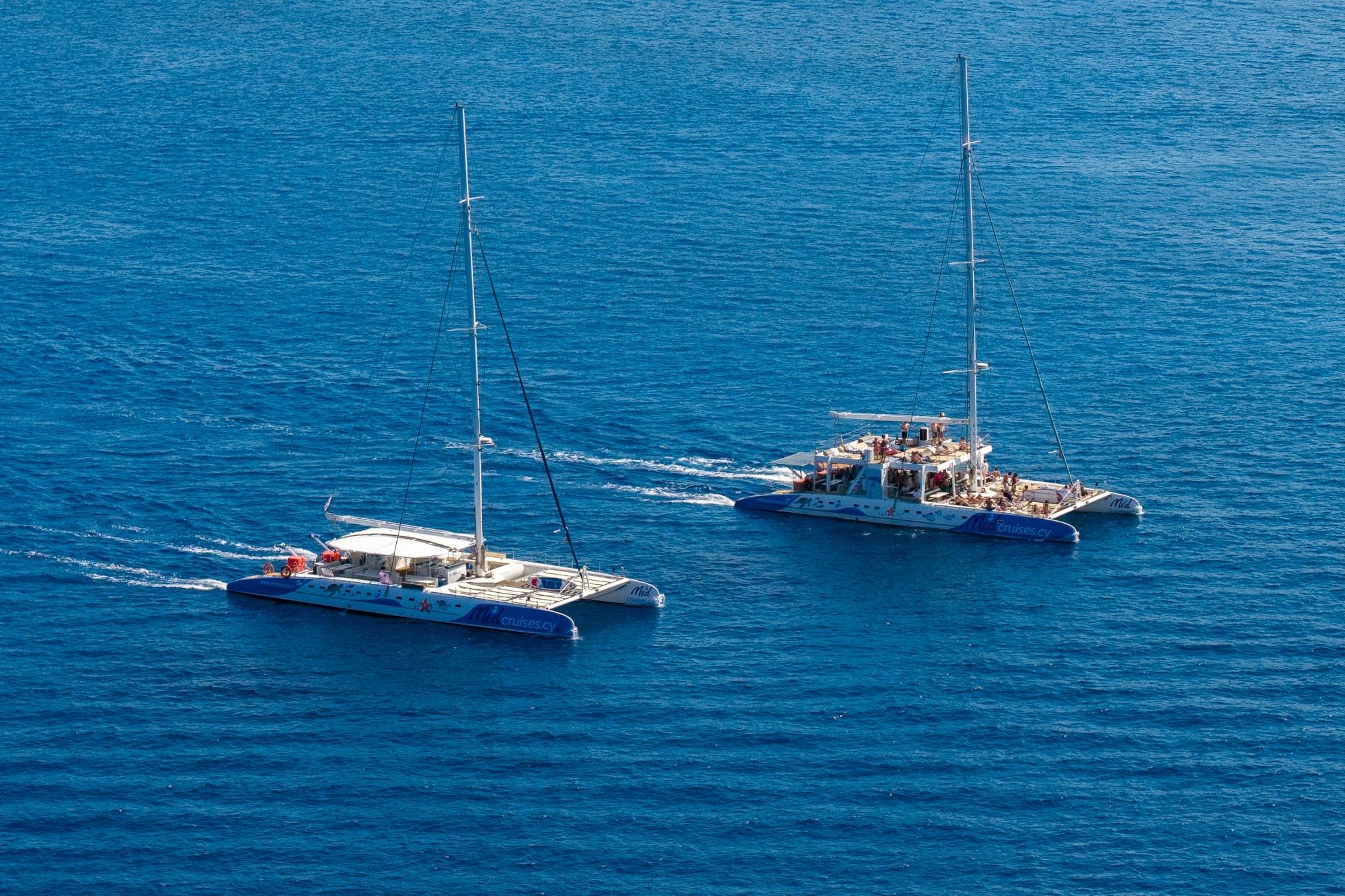 Konnos Bay relaxing catamaran trip
