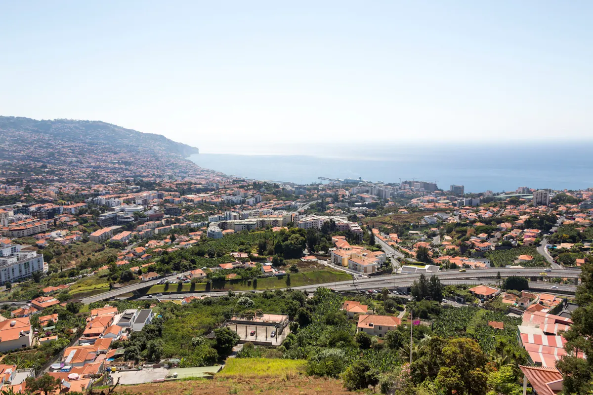 Funchal Monte and Nuns Valley from the west