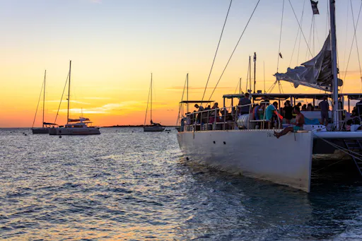 Adults-only evening catamaran cruise in Kos with drinks, snacks and optional transfers