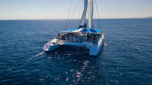 Adults-only evening catamaran cruise in Kos with drinks, snacks and optional transfers