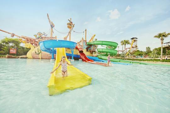 Caribe Aquatic Park by day and PortAventura Park by night 1-day combo