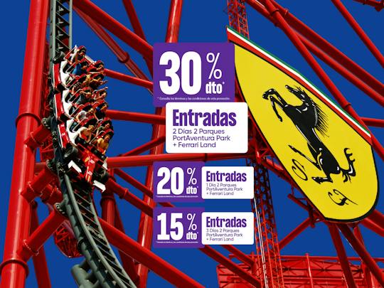 PortAventura Park en Ferrari Land 1, 2 en 3-Daagse Tickets