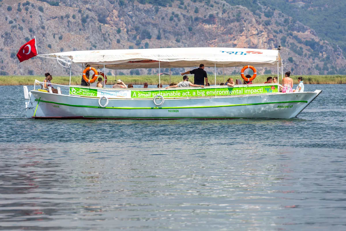 Dalyan riverboat tour with lunch and Iztuzu Beach visit