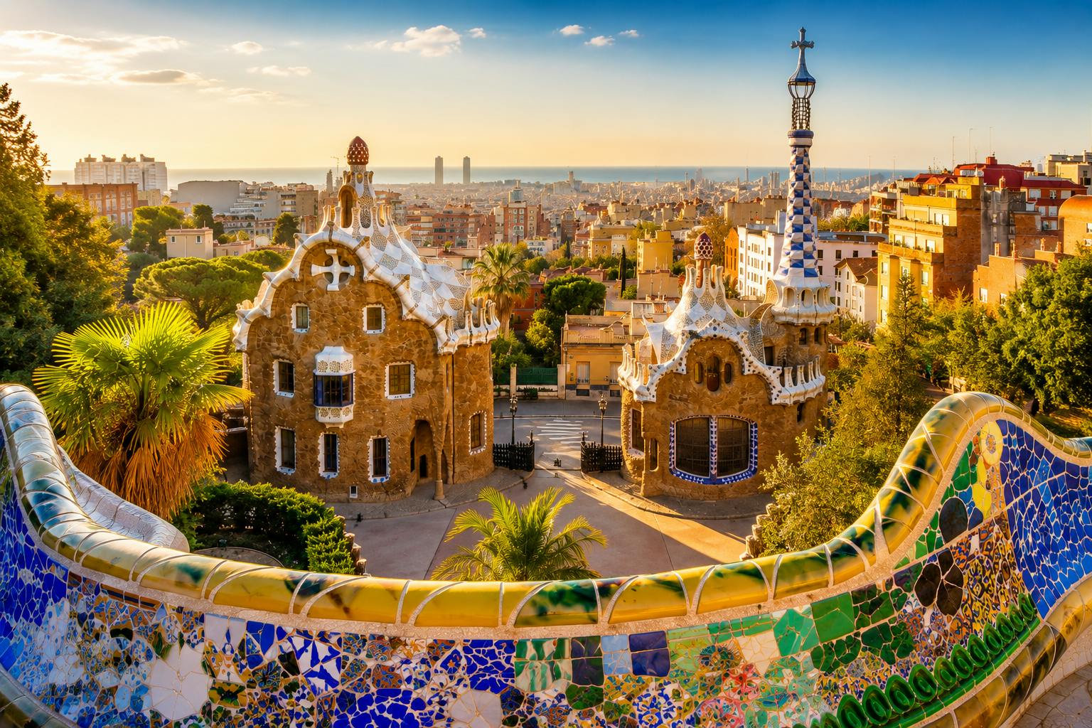 Visita guiada ao Parque Güell com acesso sem filas